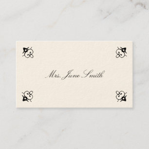 Viktorianische Rufkarten Telefonnummerkarte