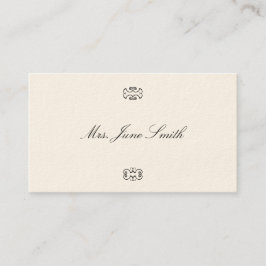 Viktorianische Rufkarten Telefonnummerkarte