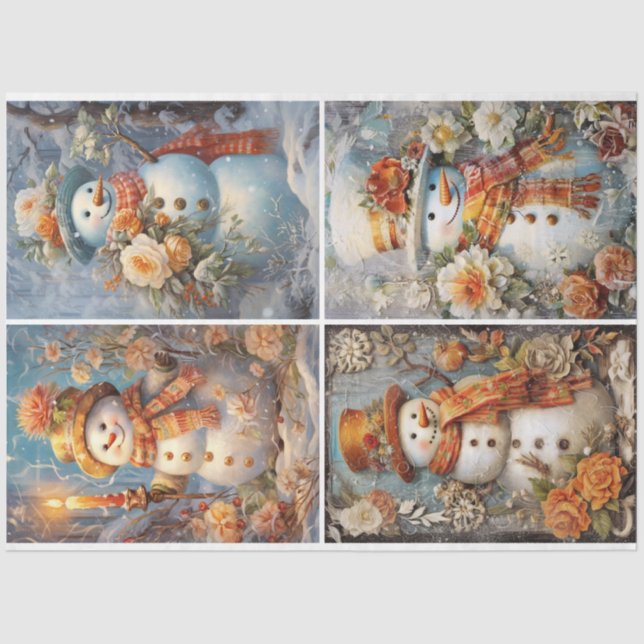 Viktorianische SchneeLadys 4 Seidenpapier (Vorderseite)