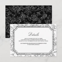 Viktorianische Schwarz-Weiß-Linienkunst-Hochzeitsd