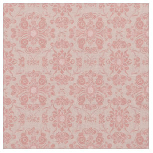 Viktorianische, sich wiederholende, blassrosa Gest Stoff