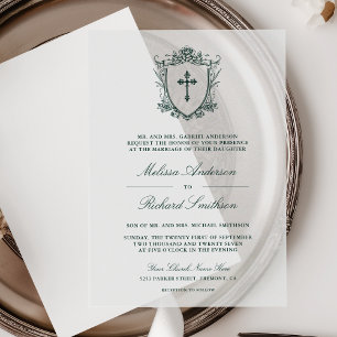 Viktorianische Smaragdgrüne katholische Hochzeit