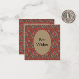 Viktorianische Steampunk Alte Lock-Taste rote Pflö Mitteilungskarte