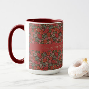 Viktorianische Steampunk Alte Lock-Taste rote Pflö Tasse