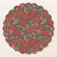 Viktorianische Steampunk Alte Lock-Taste rote Pflö