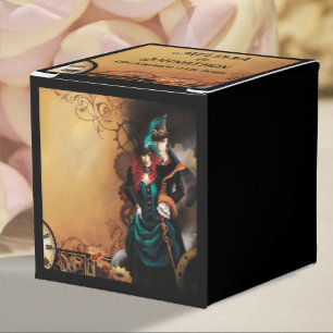 Viktorianische Steampunk-Hochzeit Geschenkschachtel