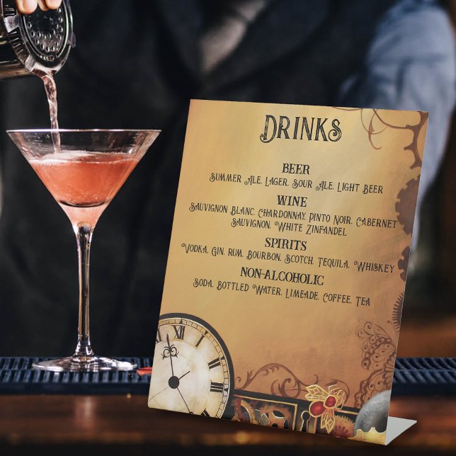 Viktorianische Steampunk-Hochzeit Sockelschild (Von Creator hochgeladen)