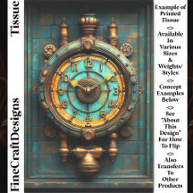 Viktorianische Steampunk-Uhr CZ2-Decoupage