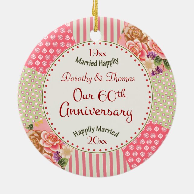 Viktorianische Steppdecken-60. Keramikornament (Hinten)