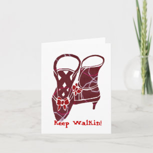 Viktorianische Stiefel, Walkin Behalten! leere Not Karte