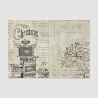 Viktorianische Stove Poinsettia Seidenpapier