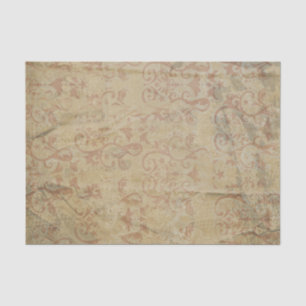 Viktorianische Stylescrolls und Blume Seidenpapier