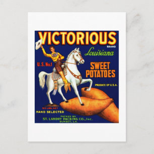 Viktorianische Süßkartoffeln Postkarte