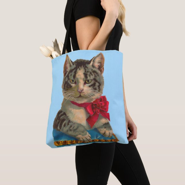 Viktorianische Tablet-Katze (Von Nahem)
