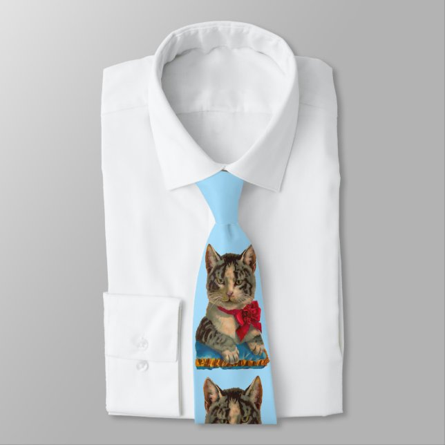 Viktorianische Tablet-Katze Krawatte (Gebunden)
