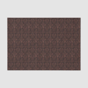Viktorianische Tapisserie Vintag Damask Brown Clas Seidenpapier
