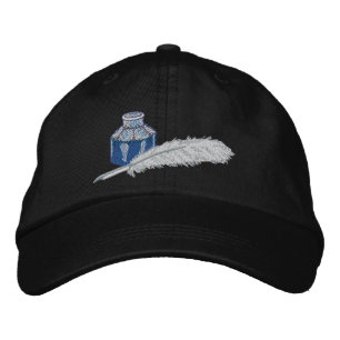 Viktorianische Tinte und Fertigpen Bestickte Baseballkappe
