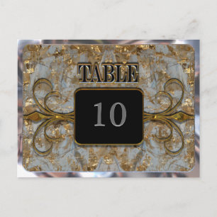 Viktorianische Tischnummer-Karte Postkarte