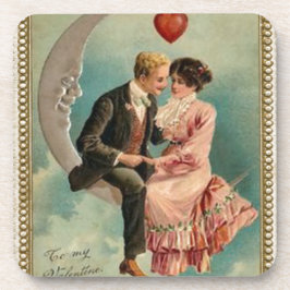 viktorianische Valentine Getränkeuntersetzer