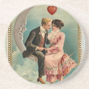 viktorianische Valentine Getränkeuntersetzer
