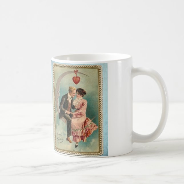 viktorianische Valentine Kaffeetasse (Rechts)