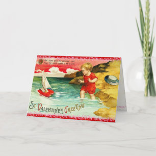 Viktorianische Valentintagskarte Feiertagskarte