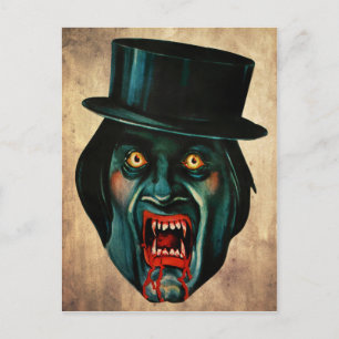 Viktorianische Vampirwand Postkarte