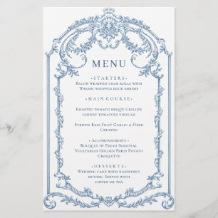 Viktorianische Verzierte Grace Dusty Blue Wedding 