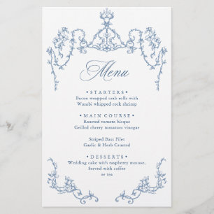 Viktorianische Verzierte Grace Dusty Blue Wedding 