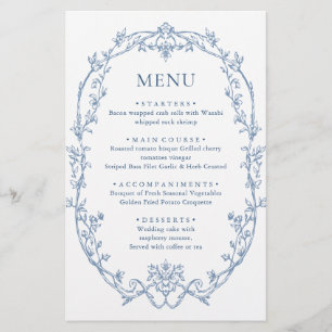 Viktorianische Verzierte Grace Dusty Blue Wedding