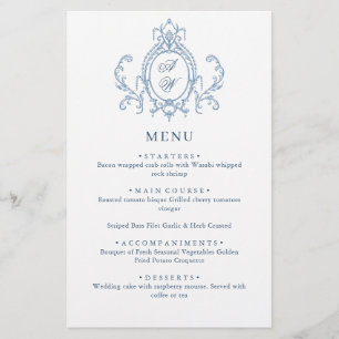 Viktorianische Verzierte Grace Dusty Blue Wedding 