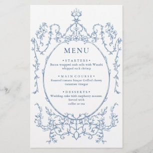 Viktorianische Verzierte Grace Dusty Blue Wedding 
