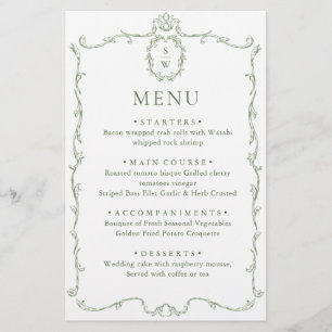 Viktorianische Verzierte Grace Sage Green Wedding 