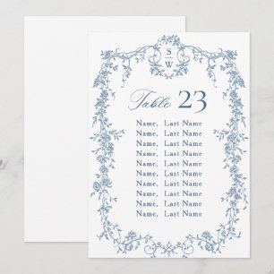 Viktorianische Verzierte Grau-Sitzkarte Einladung