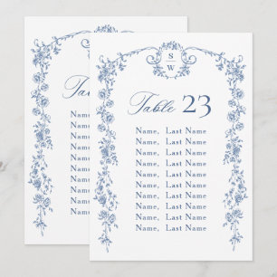 Viktorianische Verzierte Grau-Sitzkarte Einladung