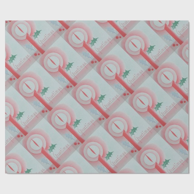 Viktorianische Vierzigerjahre Vintages Geschenkpapier (Flach)