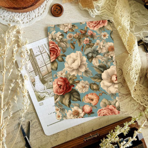 Viktorianische Vintage-Blumen-Sch scrapbook-Papier