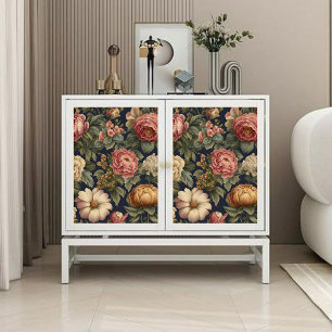 Viktorianische Vintage Blumendecouponierung Seidenpapier
