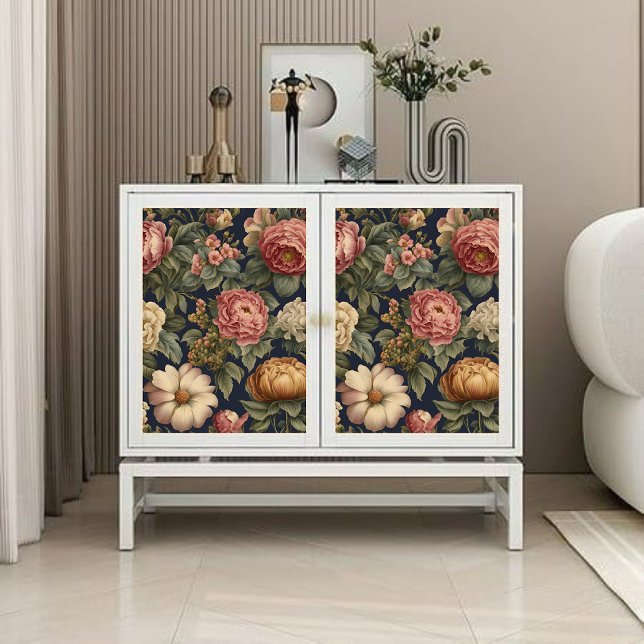 Viktorianische Vintage Blumendecouponierung Seidenpapier (Von Creator hochgeladen)