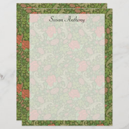 Viktorianische Vintage Rote Rosen Rosa Mums Blumen