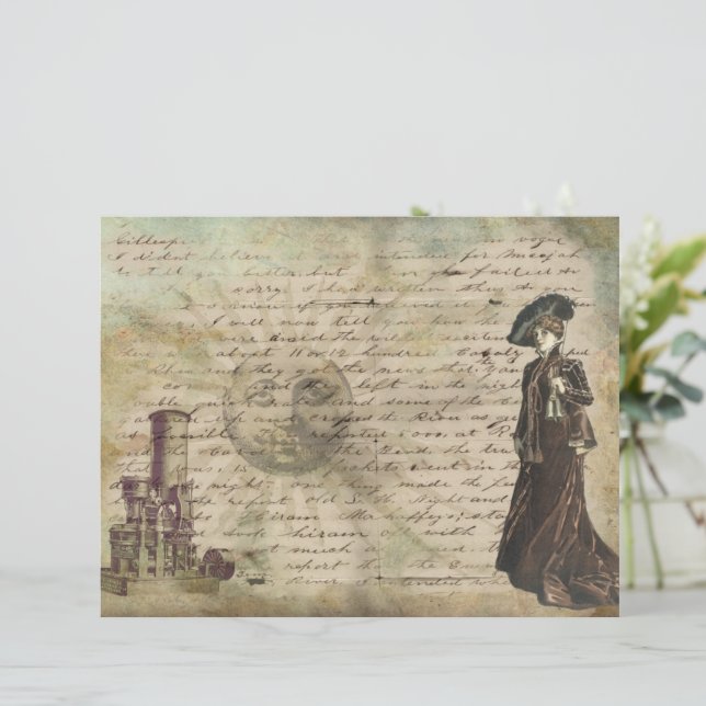 Viktorianische Vintage Schriftzeichen (Stehend Vorderseite)