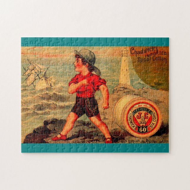 Viktorianische Visitenkarte Chadwick's Imported Sp Puzzle (Horizontal)