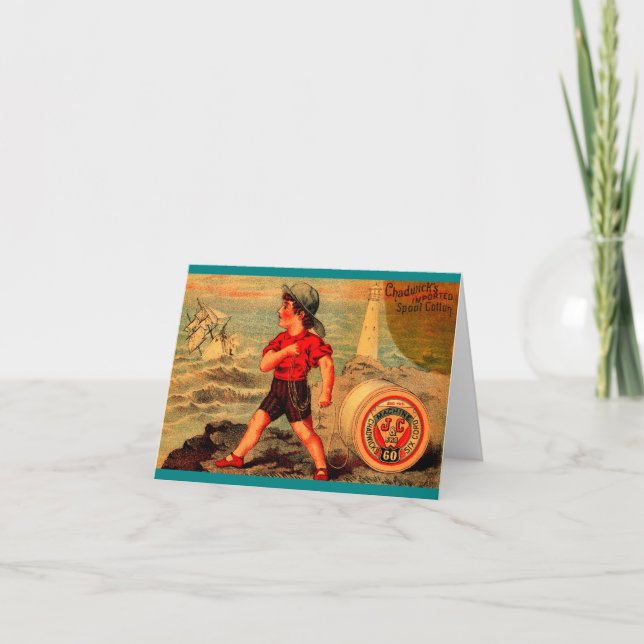 Viktorianische Visitenkarte Chadwick's Spool Cotto (Vorderseite)