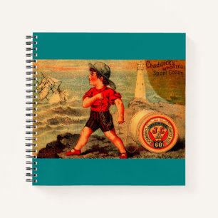 Viktorianische Visitenkarte Chadwick's Spool Cotto Notizbuch