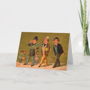 Viktorianische Visitenkarte Kleine Beauties Zigare Karte