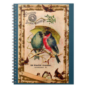 Viktorianische Visitenkarte Standard Nähmaschine C Notizblock