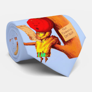 Viktorianische Visitenkarte Tomatenkopf Krawatte