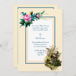 Viktorianische Vogelarten aus der Ära in Nest bei  Einladung