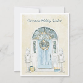 Viktorianische Wasserfarbe Feiertagskarte