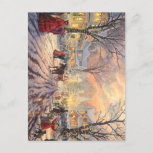 Viktorianische Weihnachten Postkarte